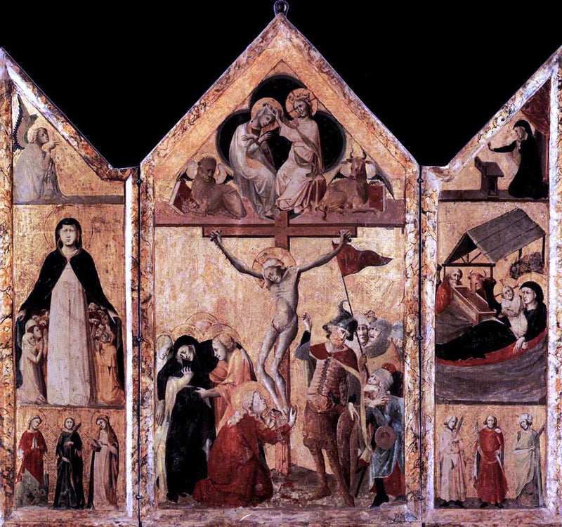 Triptych by Unknown (4) Masters - Hand Painted Oil Painting