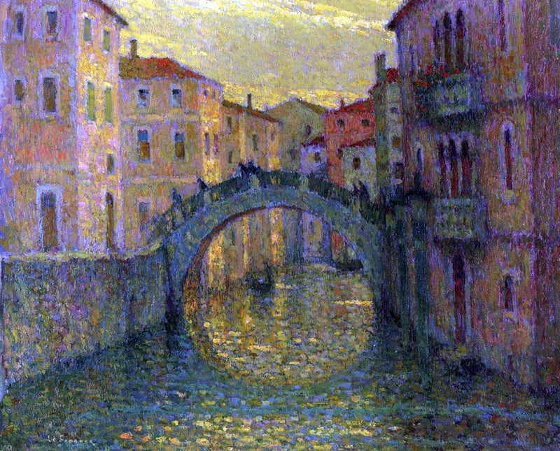 A Morning, Sunshine, Venice by Henri Le Sidaner - Hand Painted Oil Painting