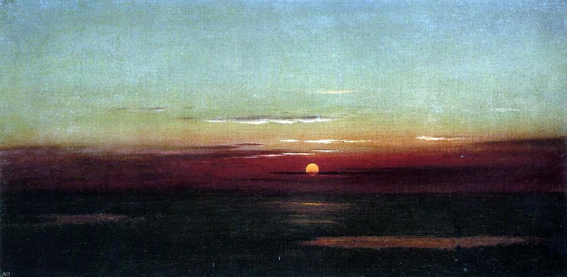 Sunset of the Marshes by Martin Johnson Heade - Hand Painted Oil Painting