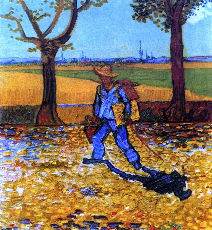 The Painter on His Way to Work by Vincent Van Gogh - Hand Painted Oil Painting