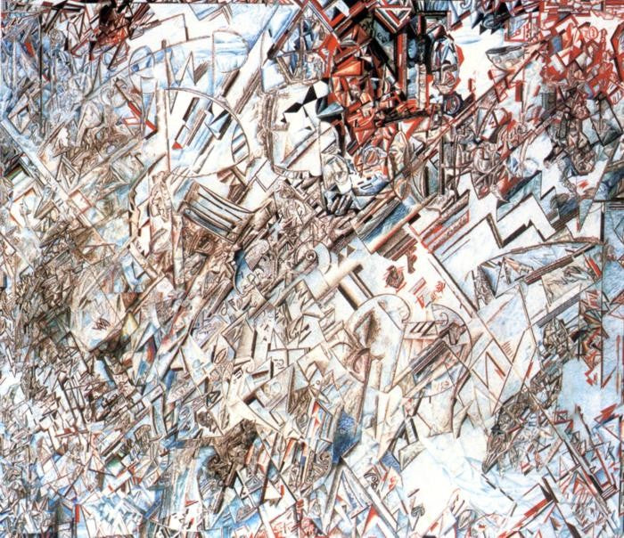 Formula of the Revolution by Pavel Filonov - Hand Painted Oil Painting