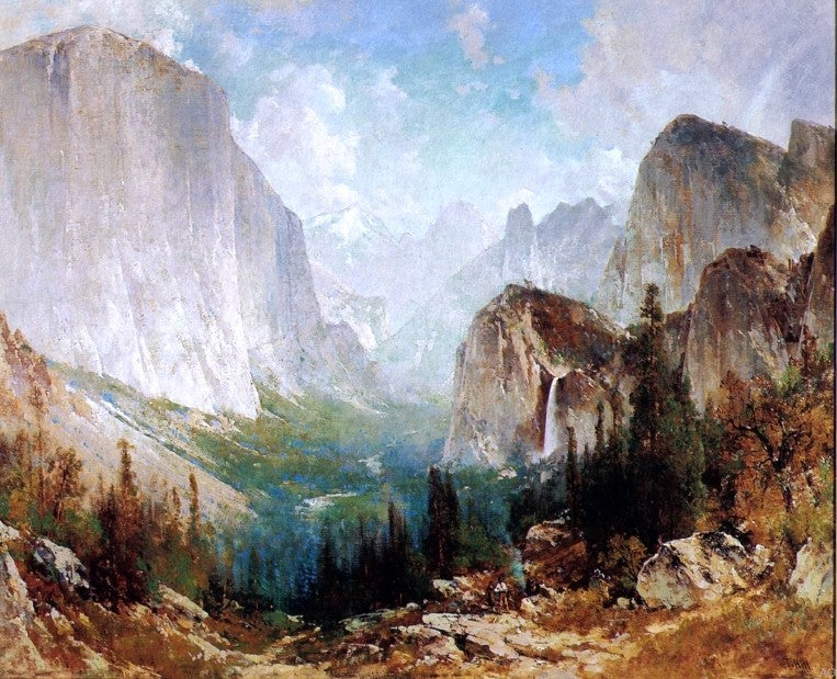 After the Storm, Yosemite Valley by Thomas Hill - Hand Painted Oil Painting