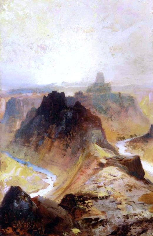 Grand Canyon, Utah by Thomas Moran - Hand Painted Oil Painting