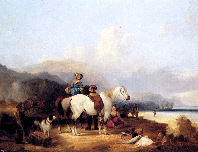 Looking Out To Sea by Senior William Shayer - Hand Painted Oil Painting