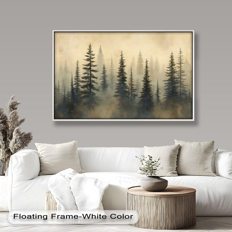 Mystic Pine Forest – Nature Oil Painting