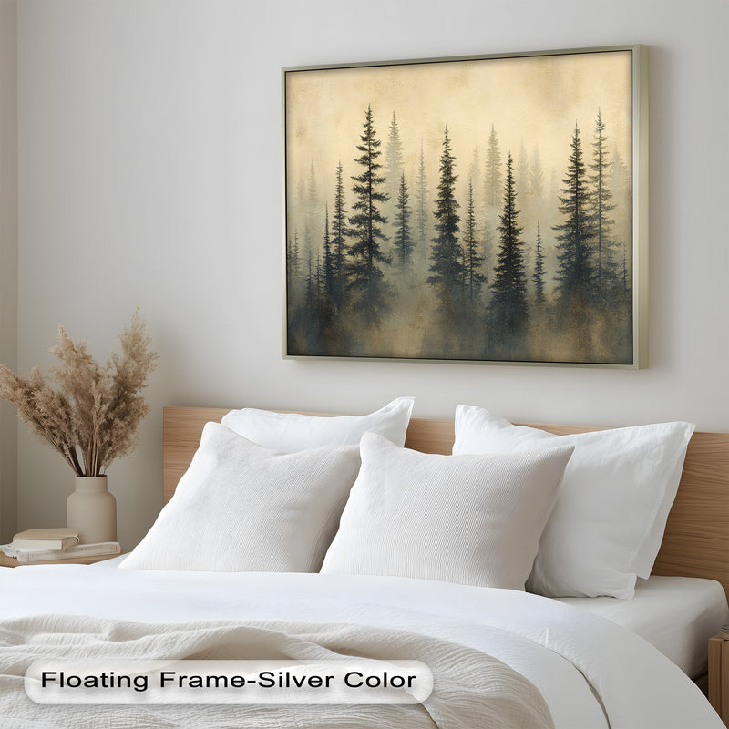 Mystic Pine Forest – Nature Oil Painting
