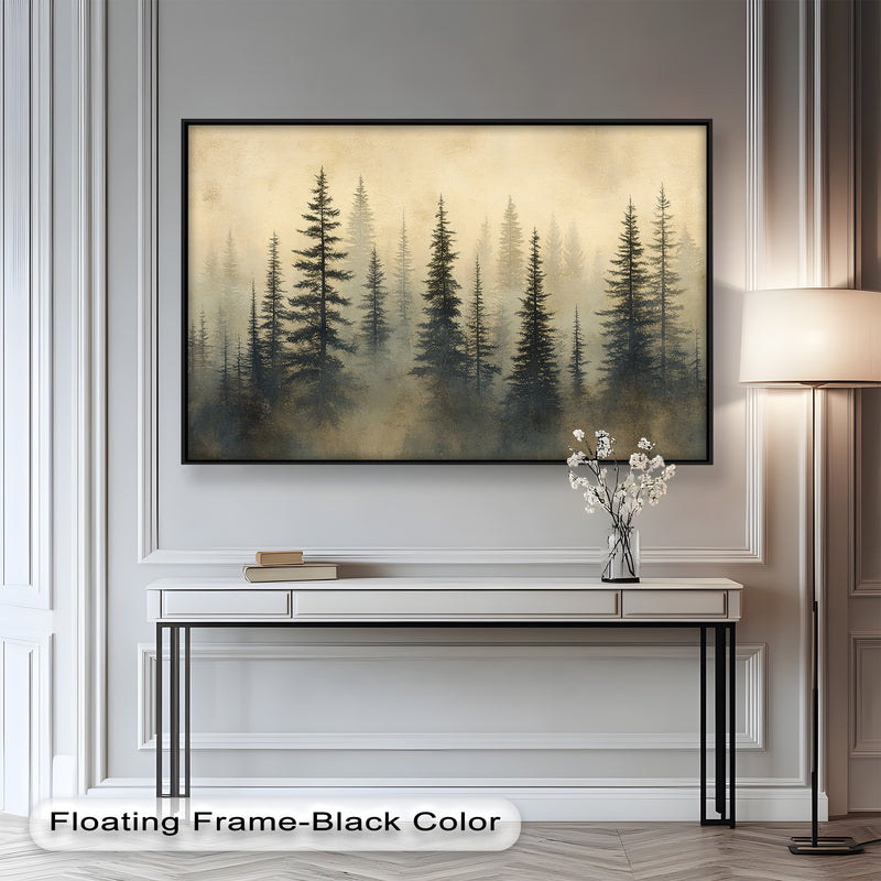 Mystic Pine Forest – Nature Oil Painting