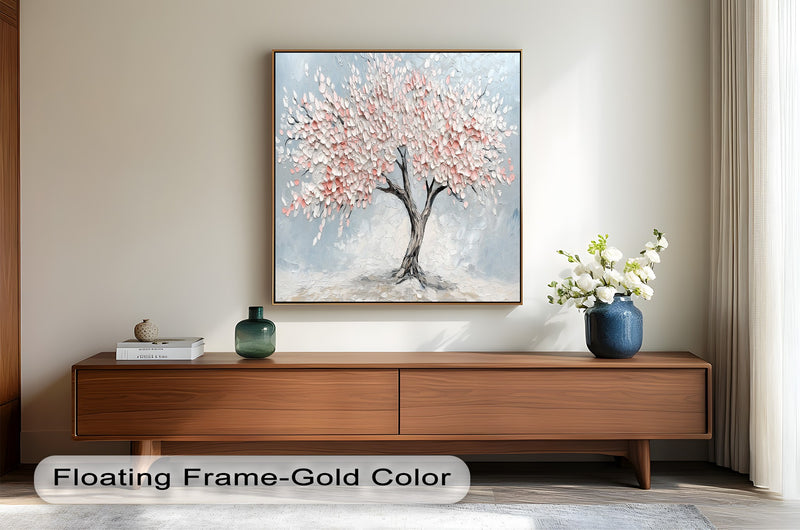 Blossoming Cherry Tree – Floral Oil Painting