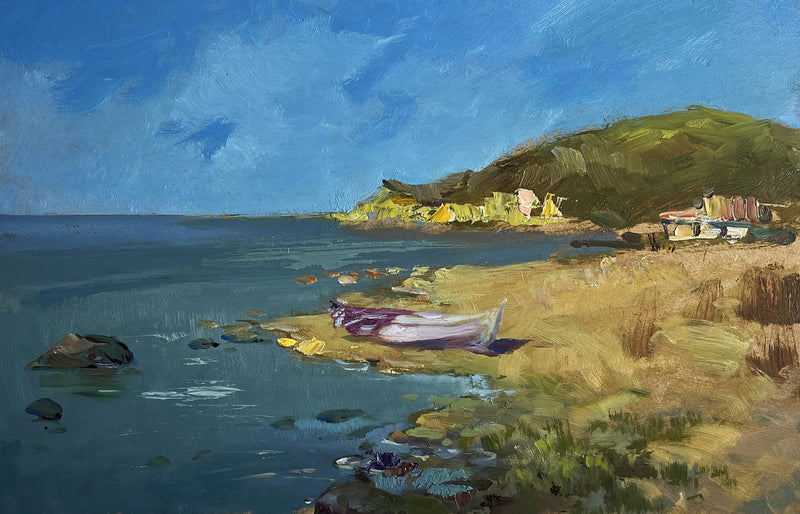 Oil painting Cloudy day at sea Yuriy Suprunchuk