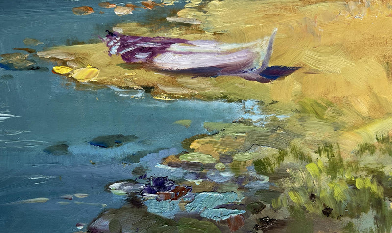 Oil painting Cloudy day at sea Yuriy Suprunchuk
