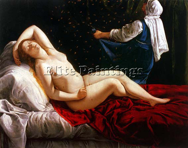 ARTEMISIA GENTILESCHI DANAE 1612 ARTIST PAINTING REPRODUCTION HANDMADE OIL REPRO