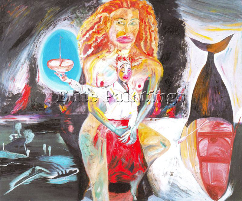 FRANCESCO CLEMENTE CLEM21 ARTIST PAINTING REPRODUCTION HANDMADE OIL CANVAS REPRO