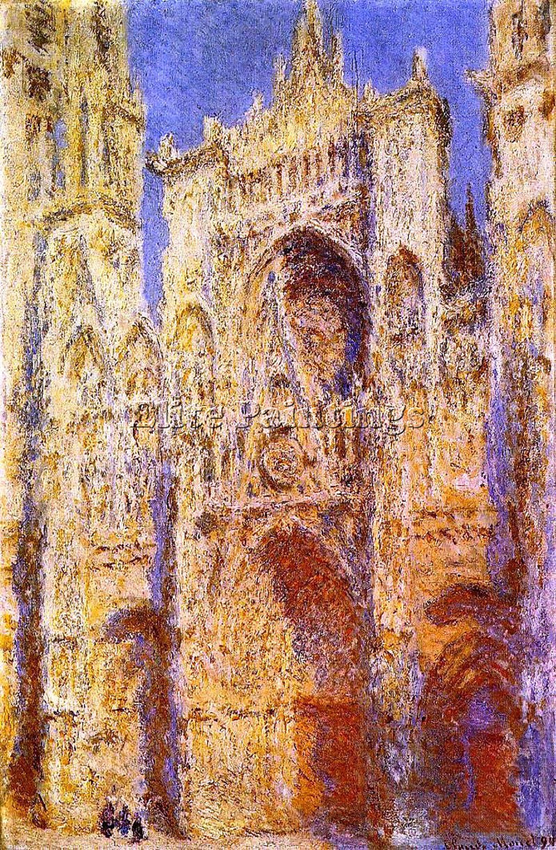 CLAUDE MONET ROUEN CATHEDRAL SUNLIGHT EFFECT 1 ARTIST PAINTING REPRODUCTION OIL