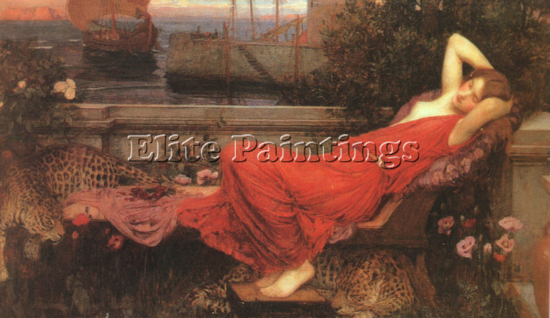 JOHN WILLIAM WATERHOUSE WATE38 ARTIST PAINTING REPRODUCTION HANDMADE OIL CANVAS