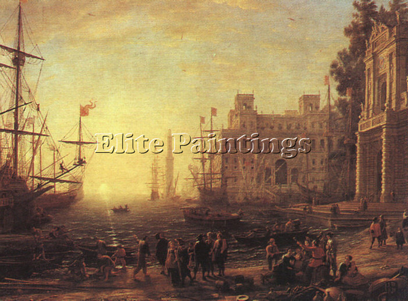 CLAUDE LORRAIN LORR3 ARTIST PAINTING REPRODUCTION HANDMADE OIL CANVAS REPRO WALL