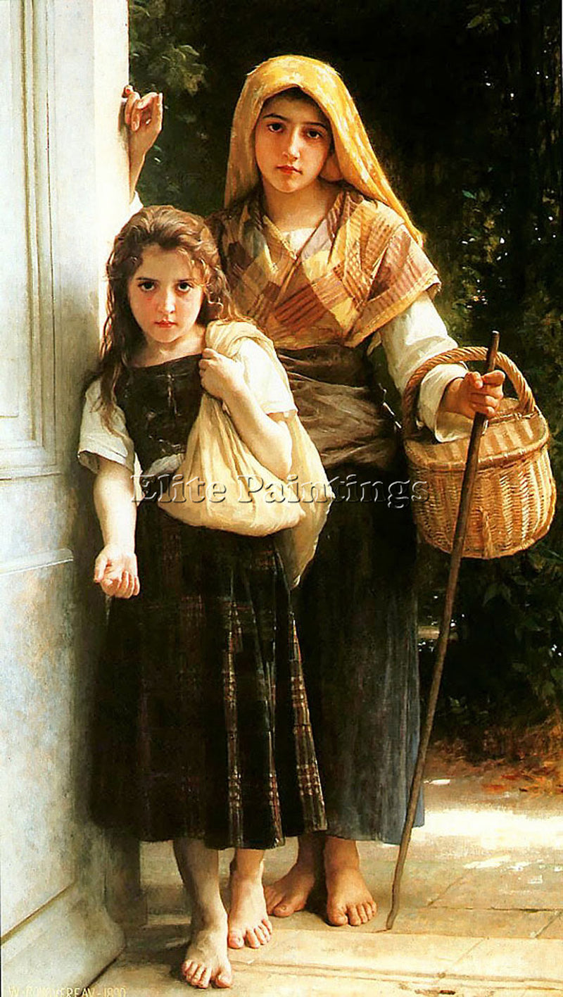 WILLIAM-ADOLPHE BOUGUEREAU UNKNOWN4 ARTIST PAINTING REPRODUCTION HANDMADE OIL