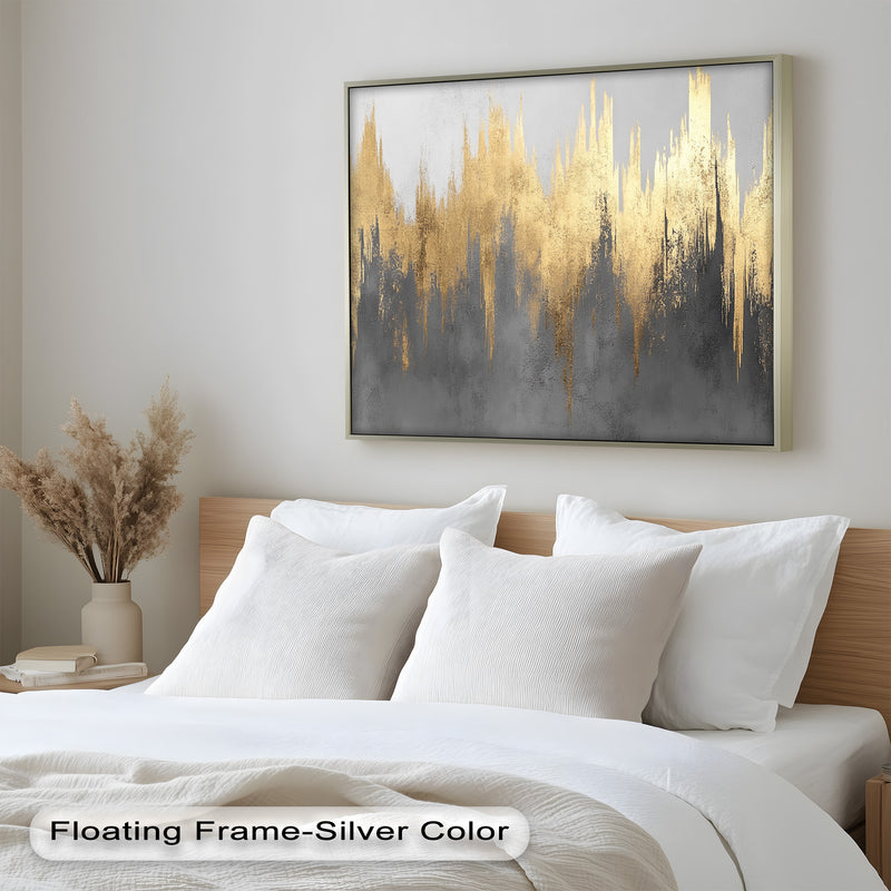 Golden Lighting – Modern Abstract Oil Painting