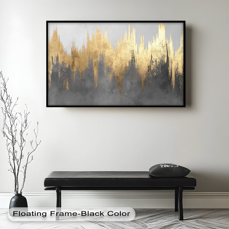 Golden Lighting – Modern Abstract Oil Painting