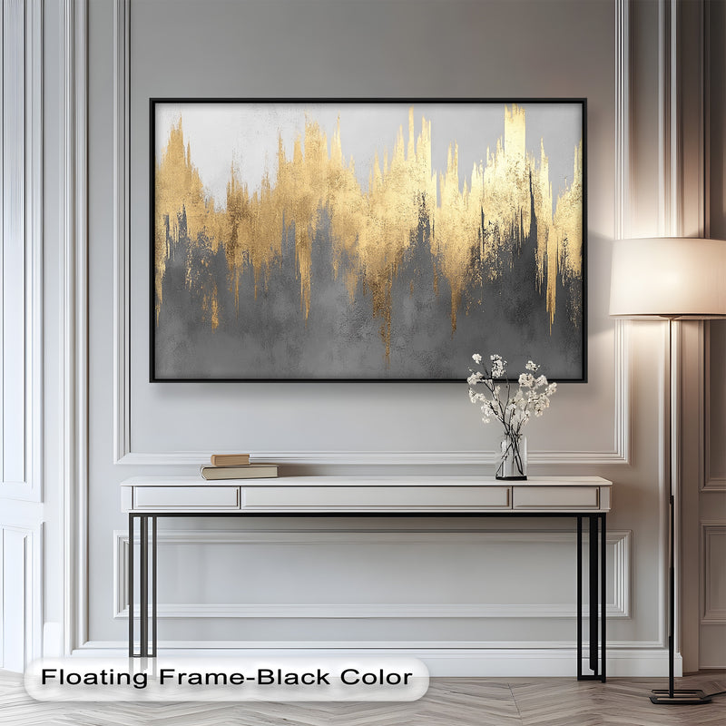 Golden Lighting – Modern Abstract Oil Painting