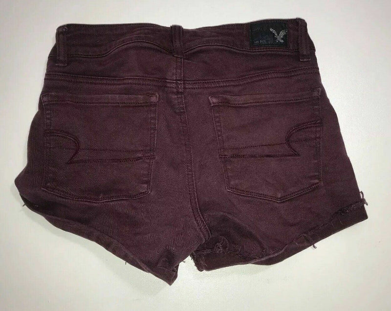 Women's American Eagle Shorts Size 2 Stretch Hi-Rise Shortie Denim