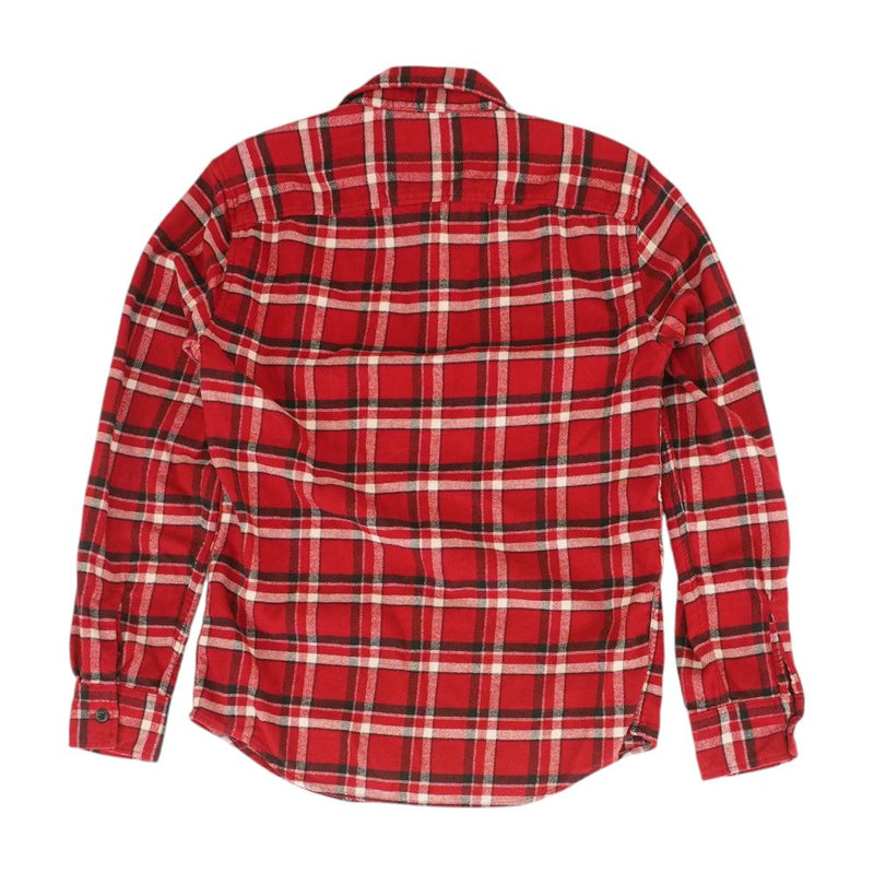 Red Plaid Long Sleeve Button Down