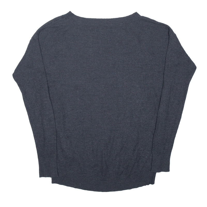 AMERICAN EAGLE Jegging Fit Jumper Grey Tight Knit V-Neck Womens S