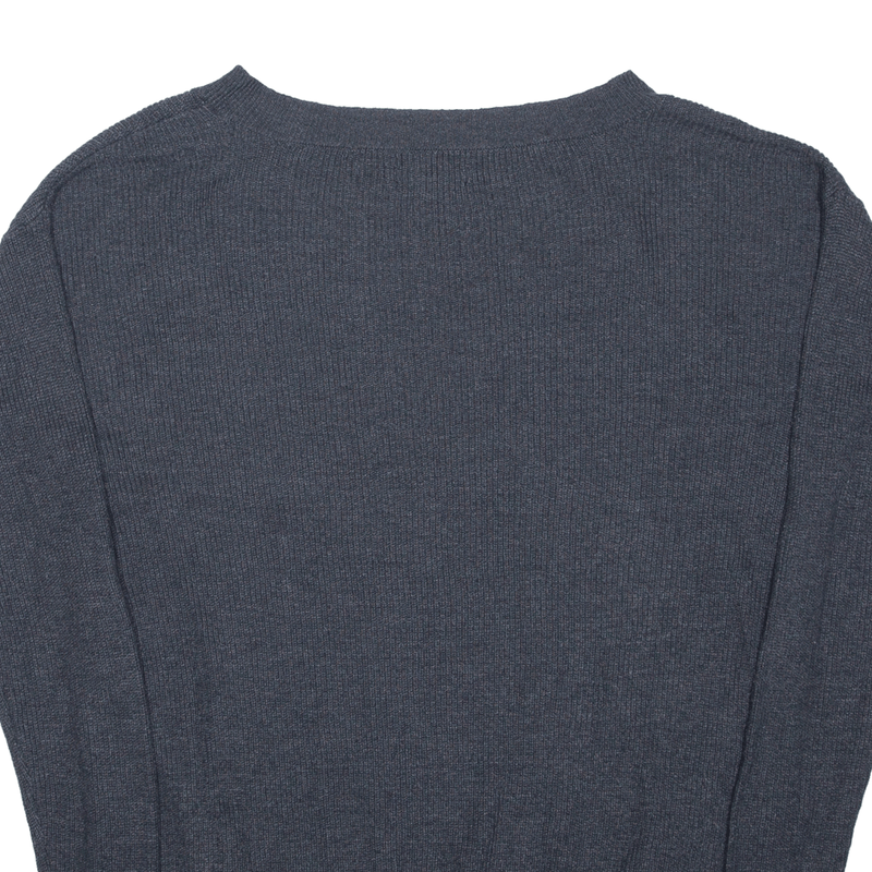 AMERICAN EAGLE Jegging Fit Jumper Grey Tight Knit V-Neck Womens S