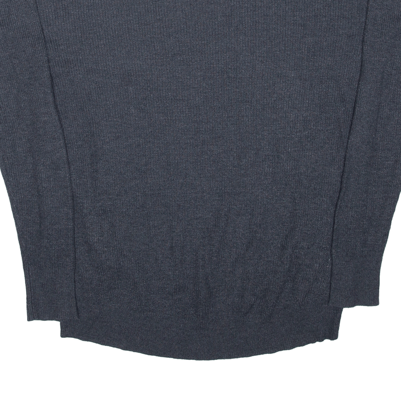 AMERICAN EAGLE Jegging Fit Jumper Grey Tight Knit V-Neck Womens S
