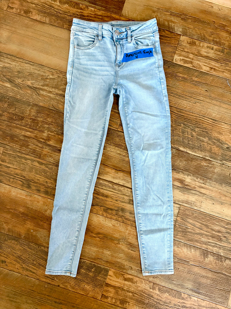 American Eagle Stretch Light Wash Jeans, 4
