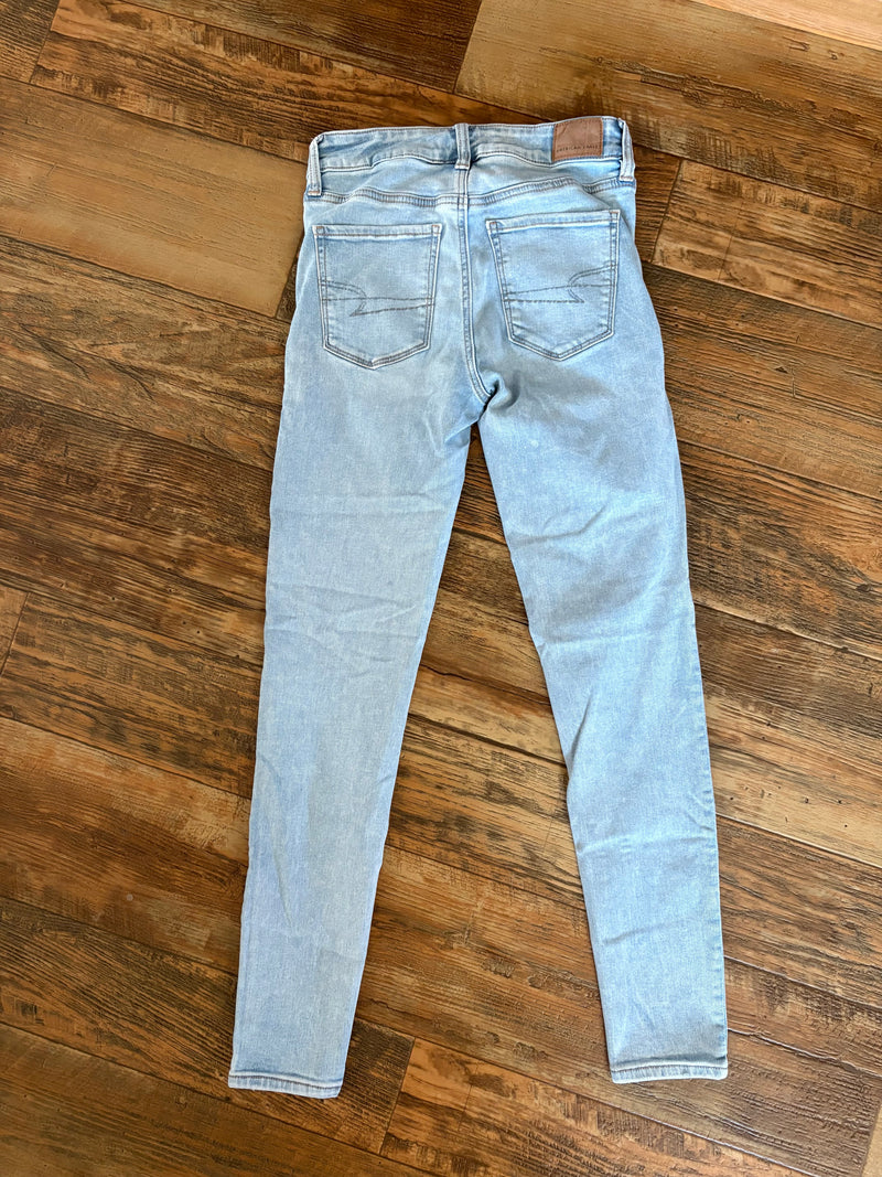 American Eagle Stretch Light Wash Jeans, 4