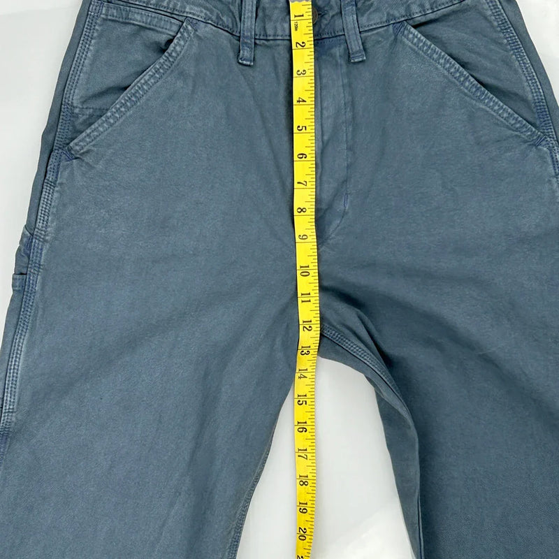 Flex American Eagle Baggy Carpenter Trousers - 30″ Waist Blue Cotton Blend