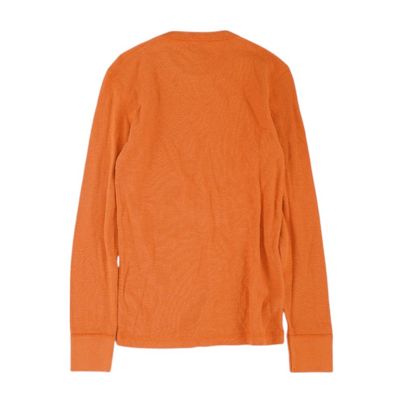 Orange Solid Graphic/logo T-Shirt