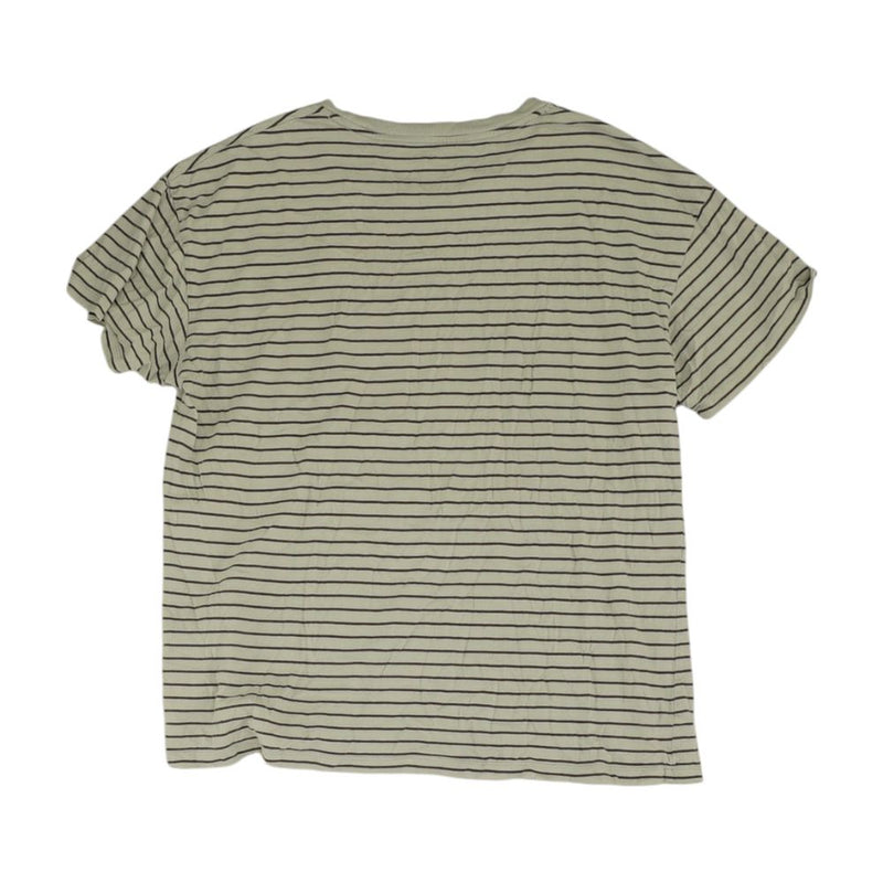 Gray Striped Crewneck T-Shirt