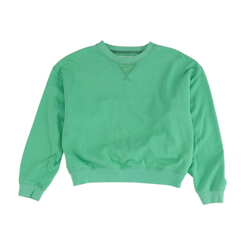 Green Solid Sweatshirt