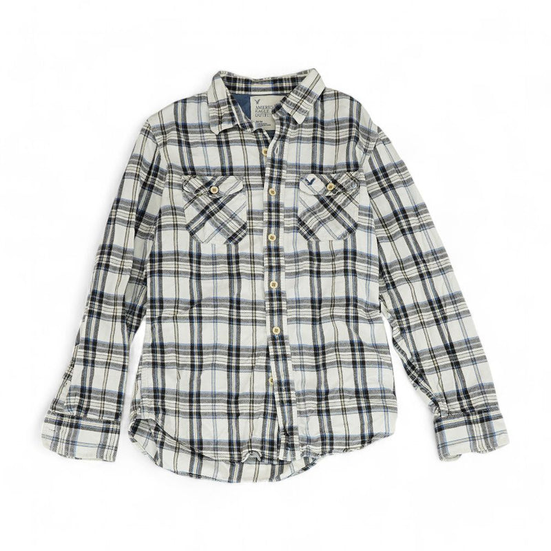 Multi Plaid Flannel Button Down