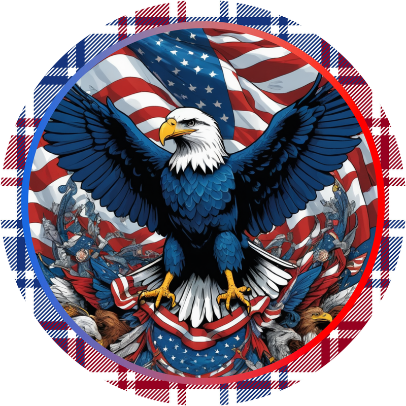 The American Eagle Metal Sign - Made in USA