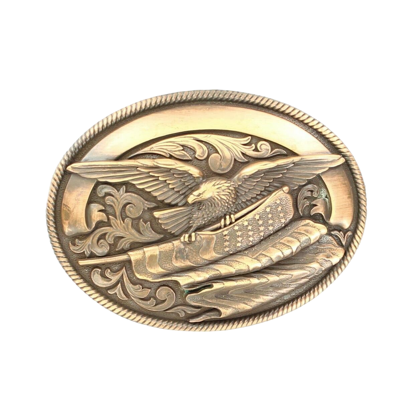Nocona  American Eagle Copper Belt Buckle 37024