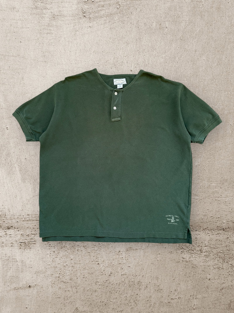 00s American Eagle Henley T-Shirt - medium