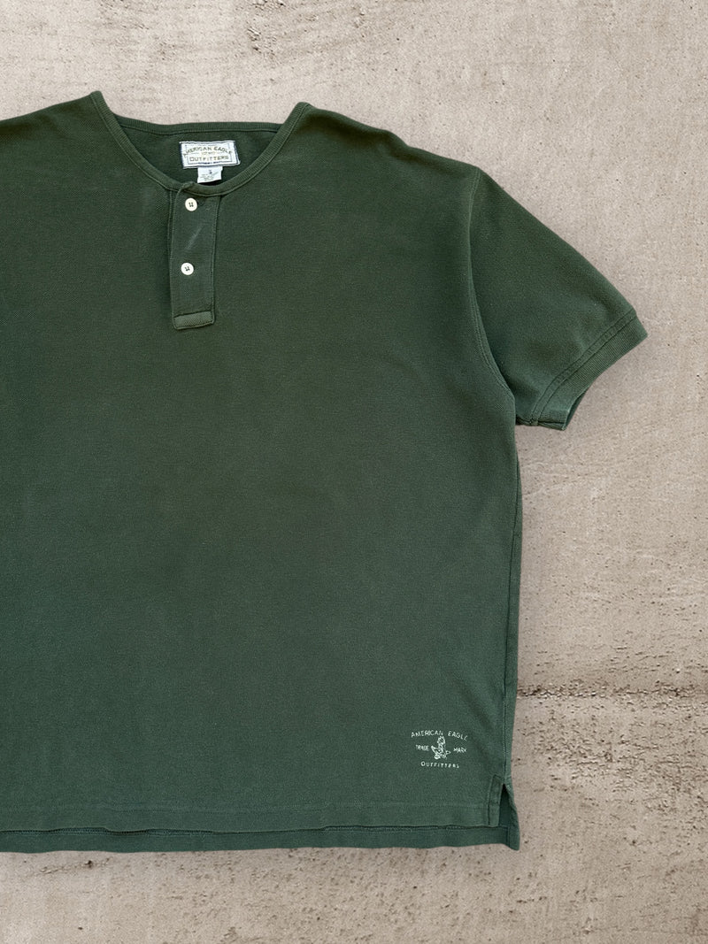 00s American Eagle Henley T-Shirt - medium