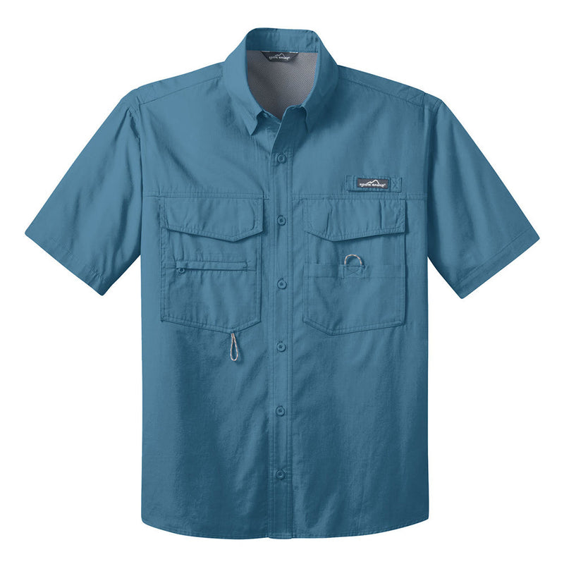 Bonamassa Pick Emblem Eddie Bauer Short Sleeve Fishing Shirt (Men)