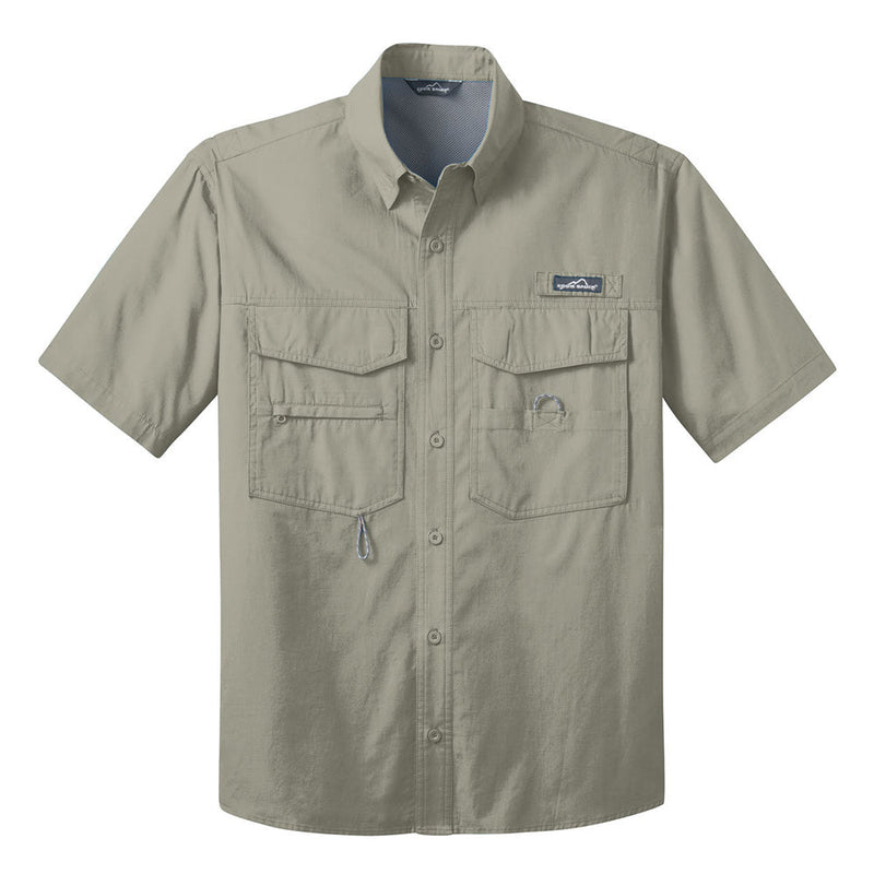 Bonamassa Pick Emblem Eddie Bauer Short Sleeve Fishing Shirt (Men)