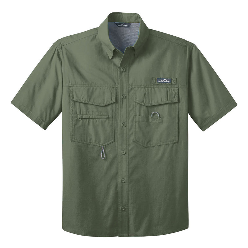 Bonamassa Pick Emblem Eddie Bauer Short Sleeve Fishing Shirt (Men)