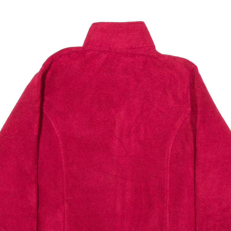 LL BEAN Fleece Jacket Pink Womens L