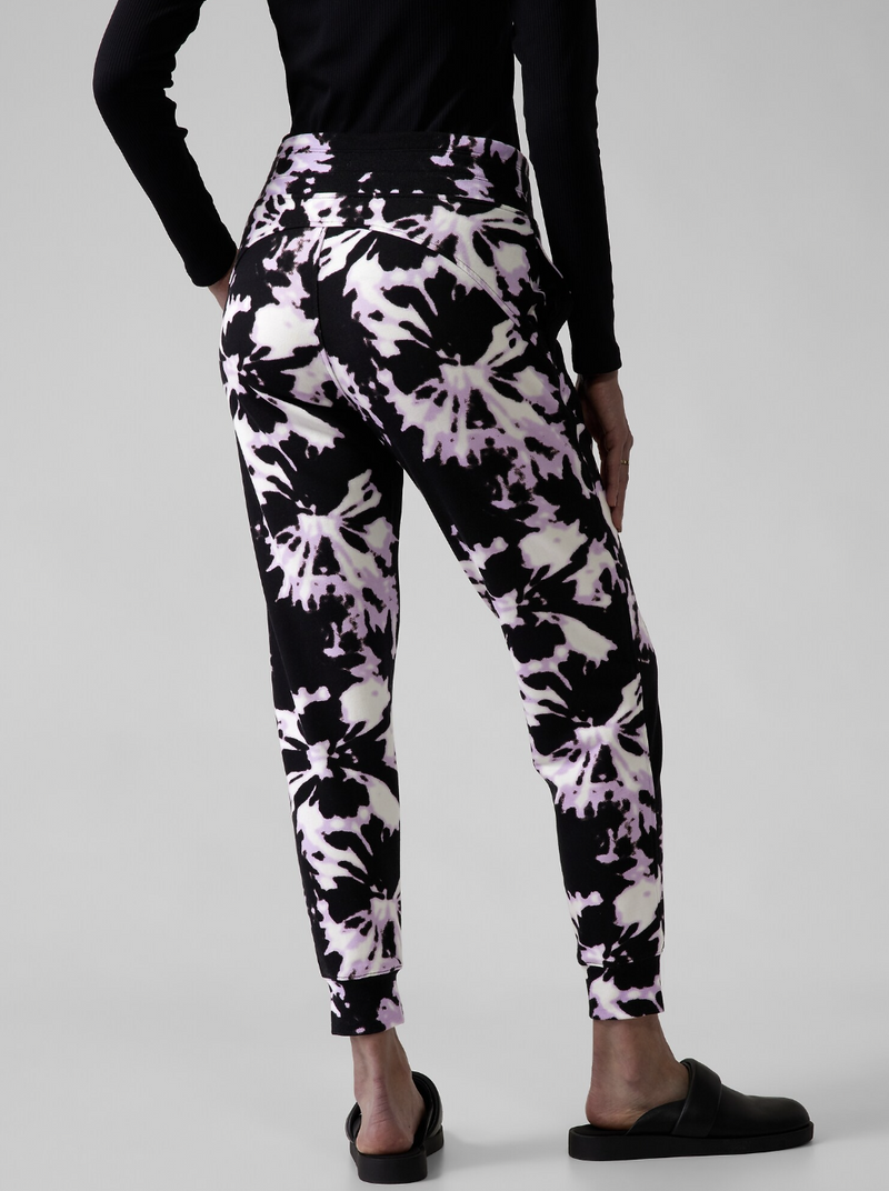 Athleta Willow Elfin Purple Drawstring Waistband Balance Jogger
