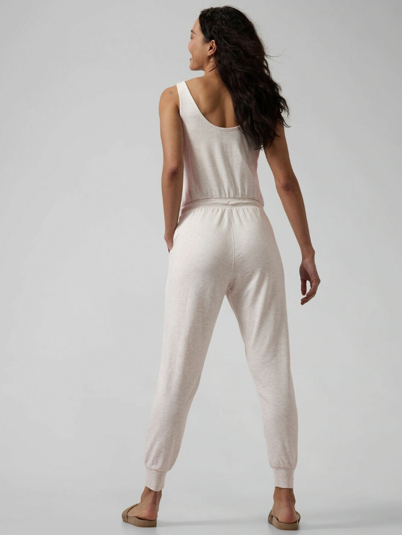 Athleta Toasted Brown Heather Balance Romper Jumpsuit