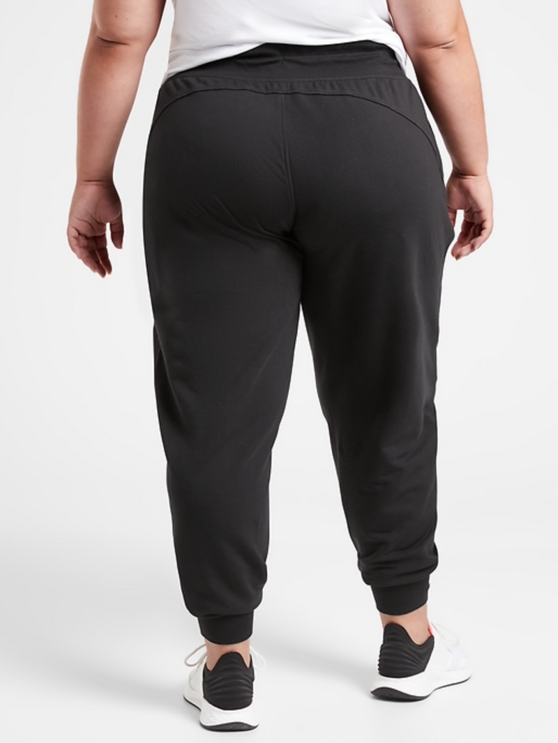 Athleta Black Drawstring Waistband Balance Jogger