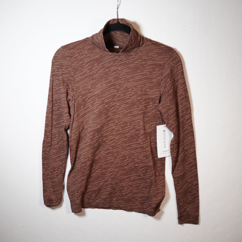 NEW Athleta Women's Flurry Seamless Turtleneck Long Sleeve Pullover Sweater M