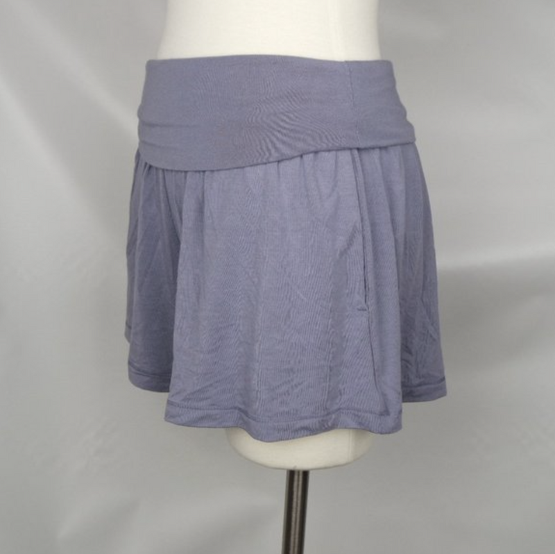 Athleta Violet Elastic Waist Stretchy Flow With It Short With Pockets