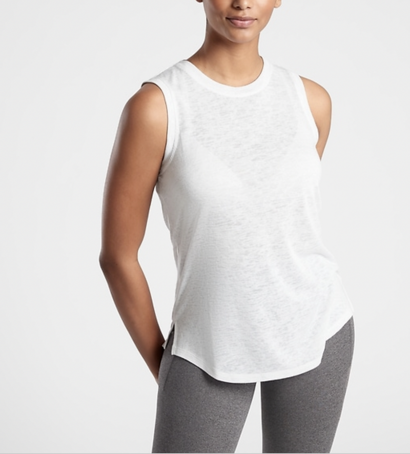 Athleta Bright White Sleeveless Breezy Top Tank