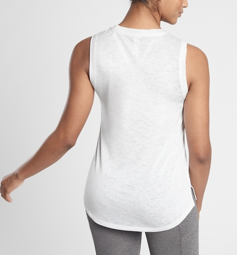 Athleta Bright White Sleeveless Breezy Top Tank
